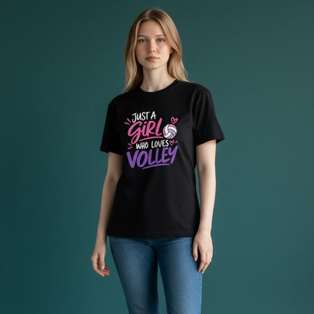 Maglietta “Just a Girl Who Loves Volley”