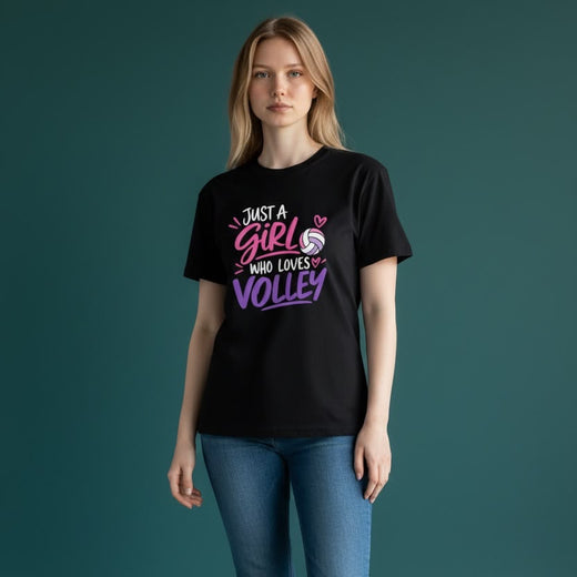 Maglietta “Just a Girl Who Loves Volley”
