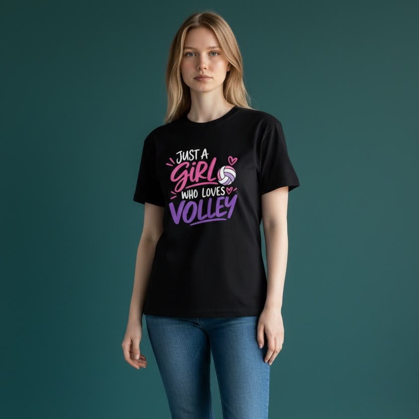 Maglietta “Just a Girl Who Loves Volley”
