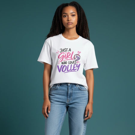 Maglietta “Just a Girl Who Loves Volley”